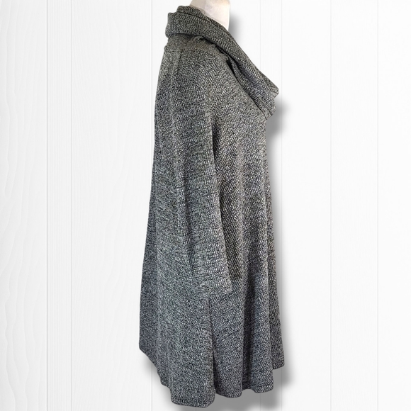 New York & Company Women's Gray Cowl Neck Sweater Mini Dress Size Medium - Picture 5 of 10